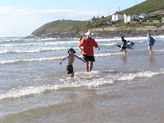 Fun at the north end of the beach
